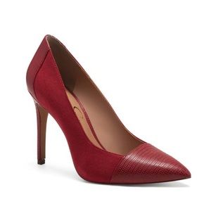 Jessica Simpson Poali Pointed Toe Pump In Wicked Red